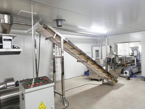 puff sancks extrusion line Línea de extrusión de puff sancks