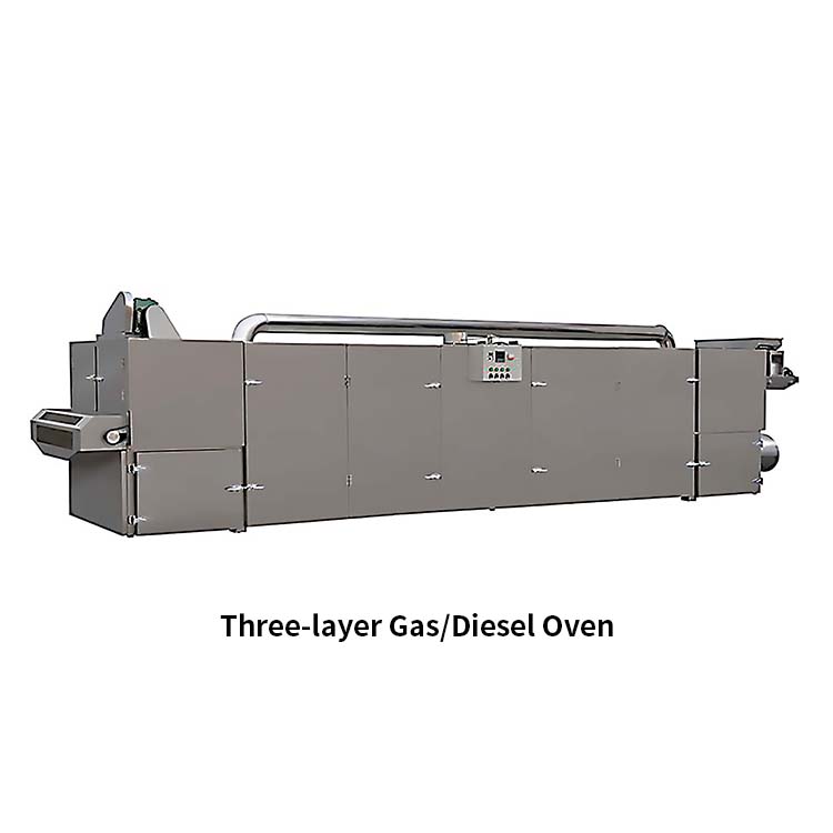 Selección industrial de bocadillos hinchados - Sistema de secado de alimentos