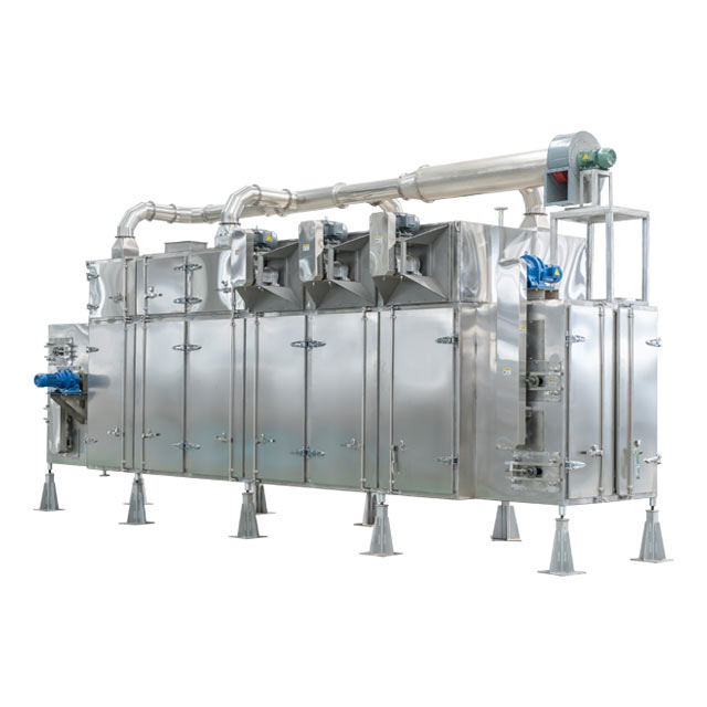 Secador de circulación cruzada industrial para alimentos para mascotas y alimento acuático-Sistema de secado en aire caliente bidireccional